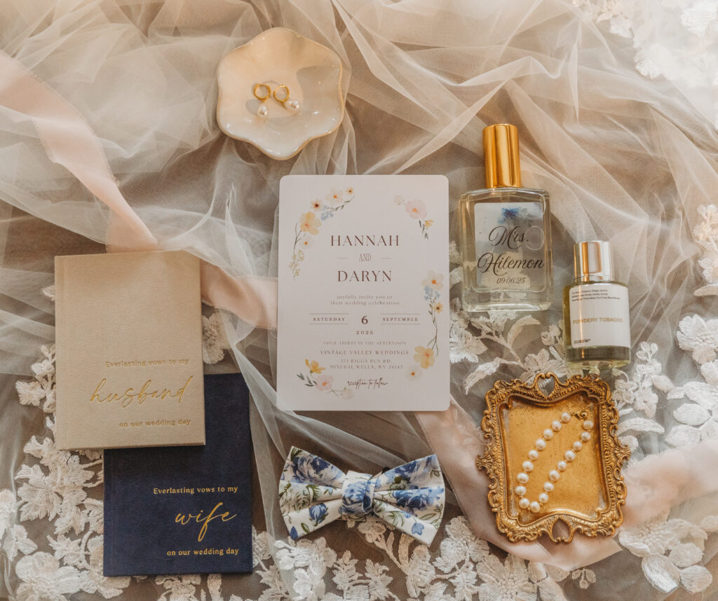 A detail shot of invitation