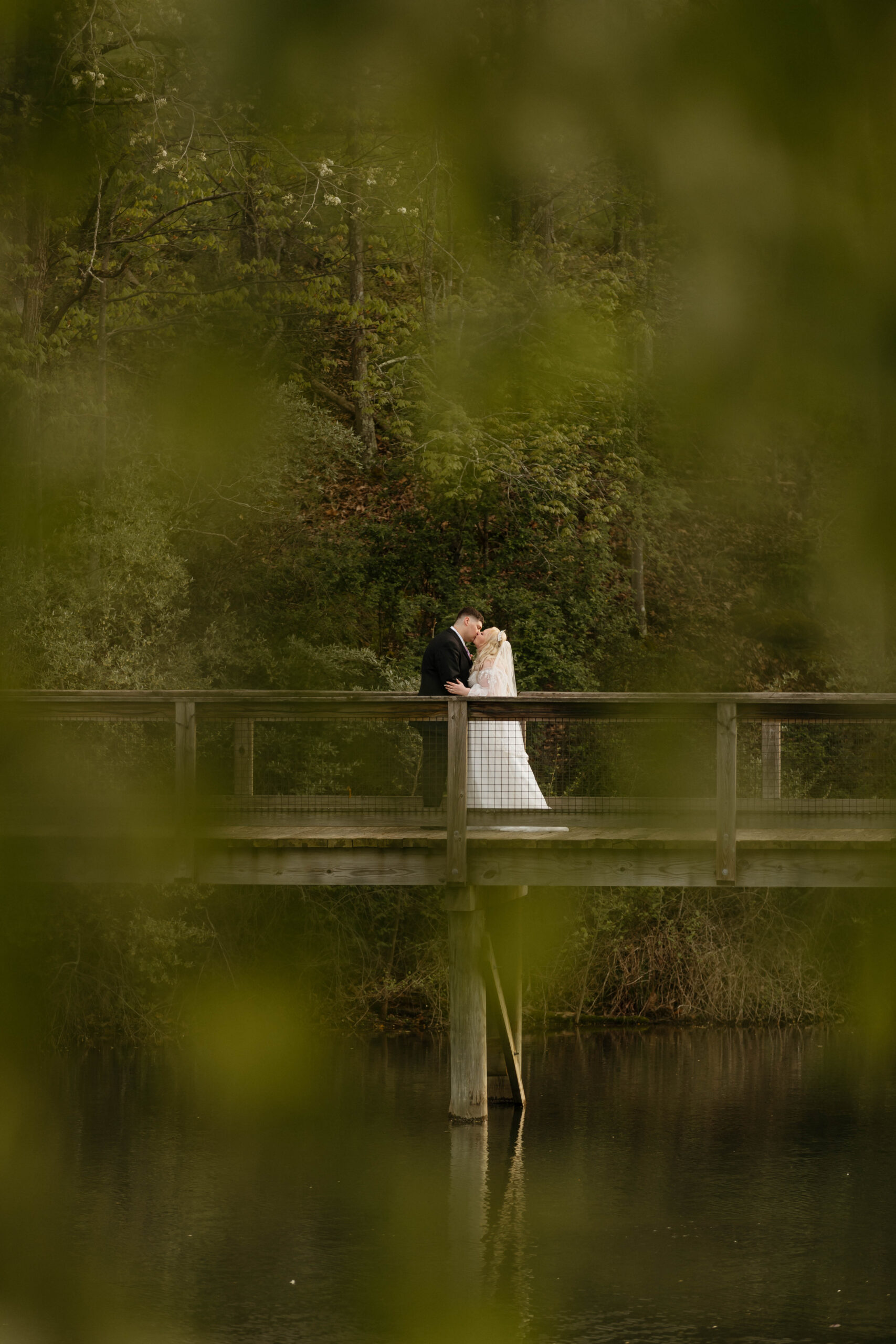 A couple interacting at the West Virgina Wedding Venue, Stonewall Resort.