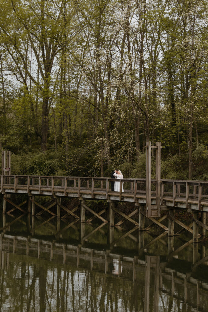 The outdoor area of the West Virginia Wedding Venue, Stonewall Resort. 